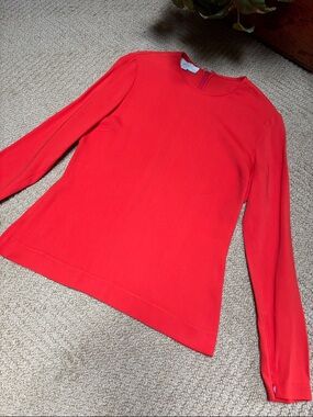 Stella McCartney Bright orange Crewneck stretch top